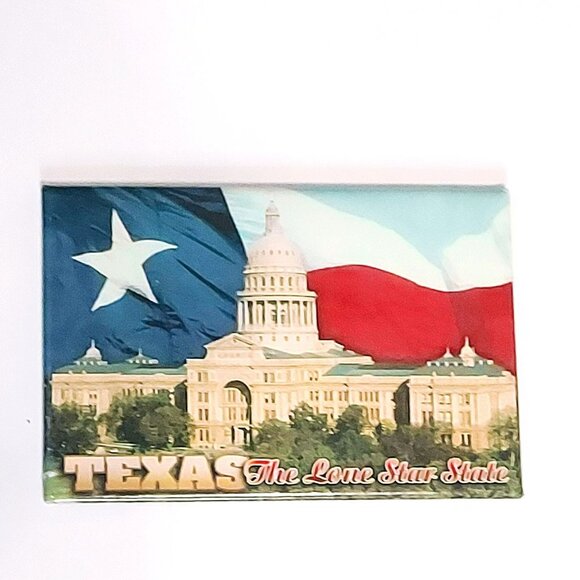 Texas Lone Star Capital Travel Fridge Magnet Souvenir - Picture 1 of 3